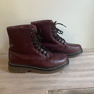 Charles Albert Lace Up Moto Boots